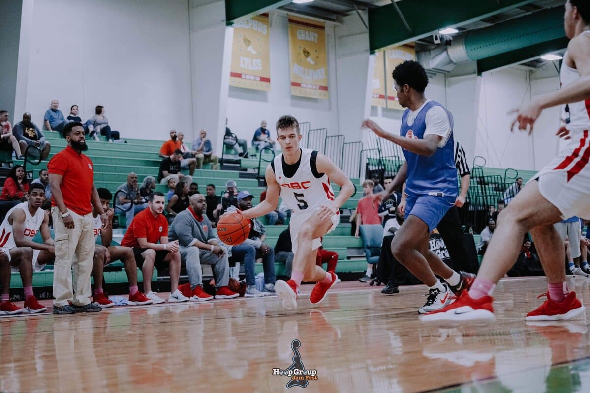 Coach Jurgis courtside during a game